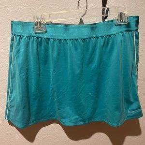 Nike Dri-fit tennis skirt, 13.5”, XL, Torquoise